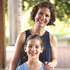 Emily Cortes with her family