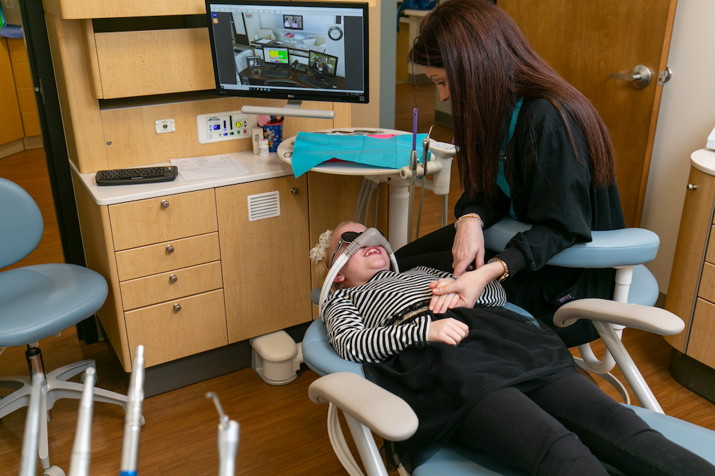 Photo of an Ops Patient Using Nitrous